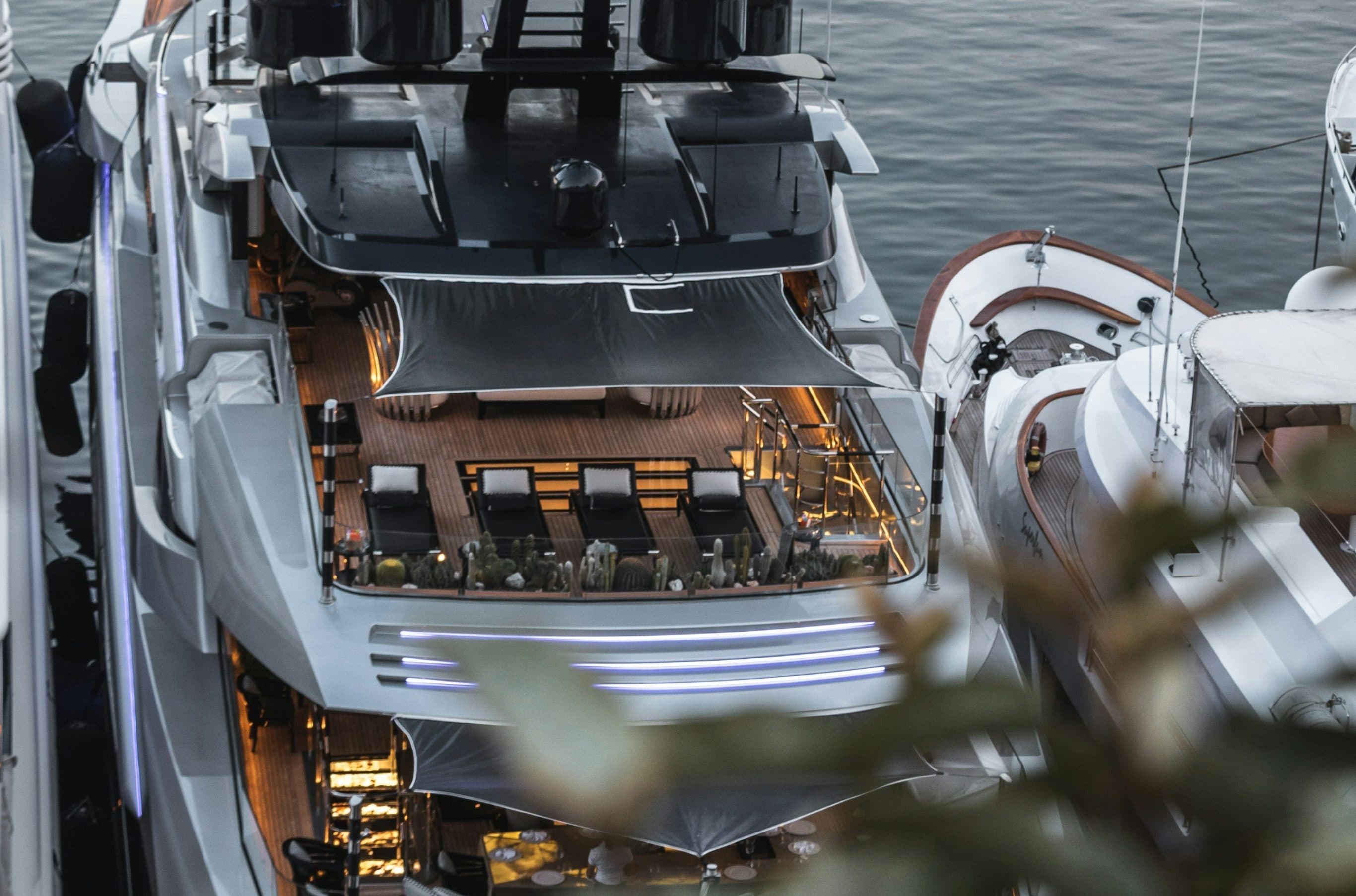 Luxury yacht background